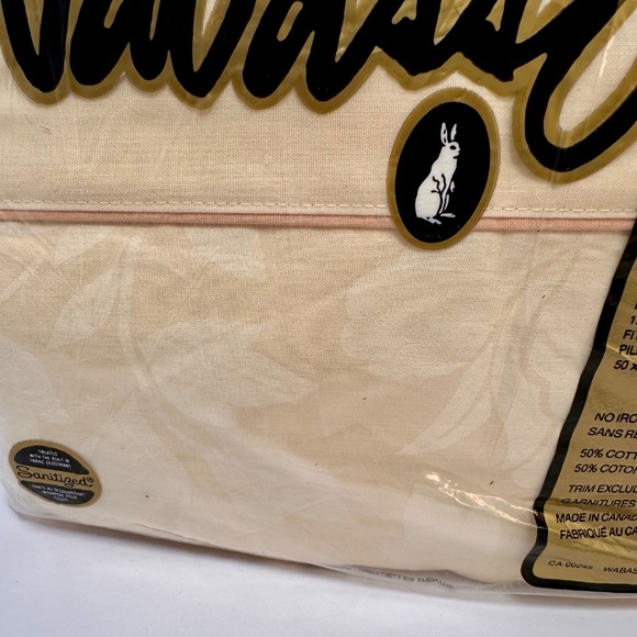 Vintage Wabasso Twin Sheet Set – Cream Floral – Made in Canada – New in Package - Picture 3 of 4